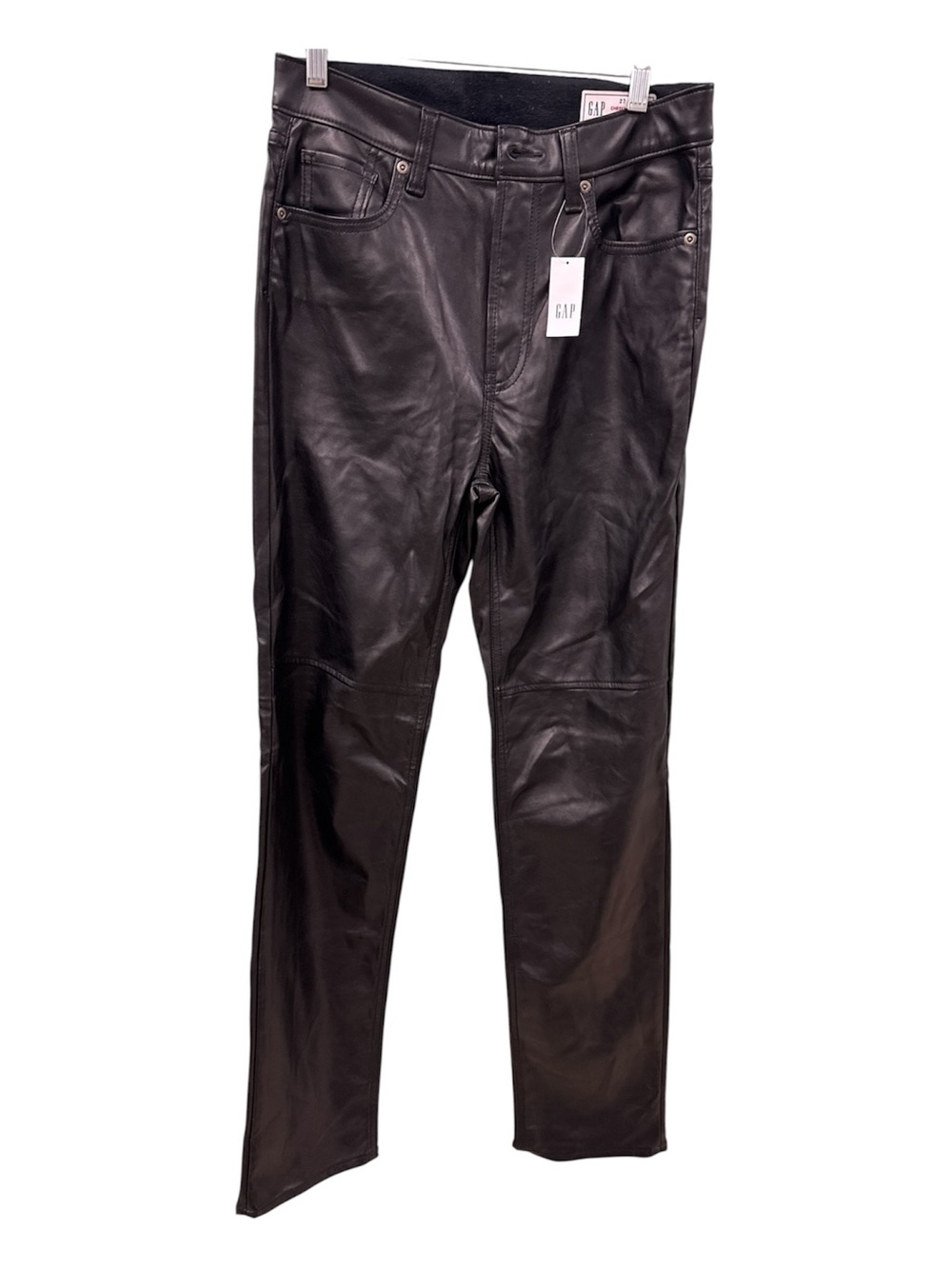 GAP Men's Skinny Leather Jeans in Black